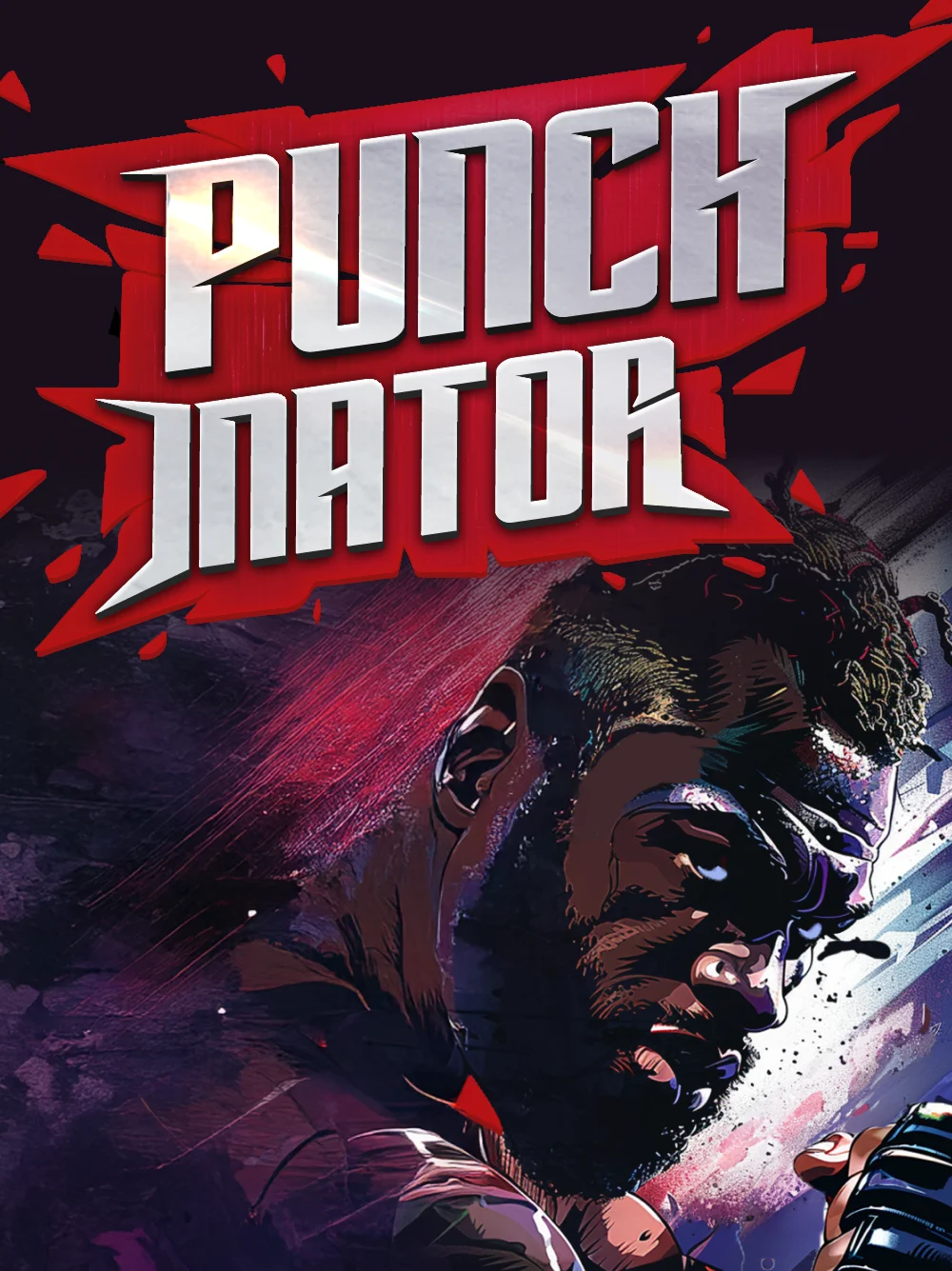 Juego con puños y energía arcade de acción
